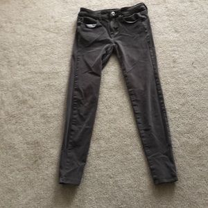 Medium brown skinny jeans
